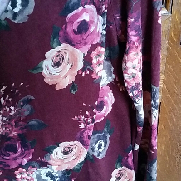 Women's Vintage look Flowered Top Sz.L - Picture 2 of 6